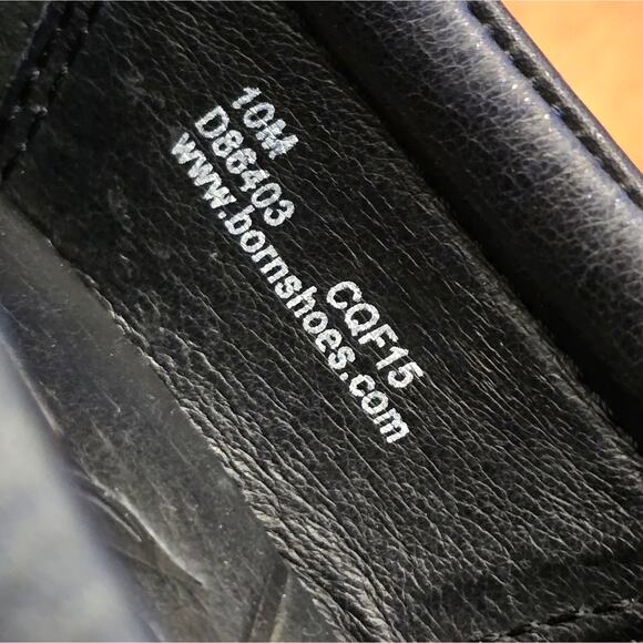 Born Women's Black Leather HEELED ANKLE BOOTIES‎ Shoes Size 10 M - Picture 9 of 9